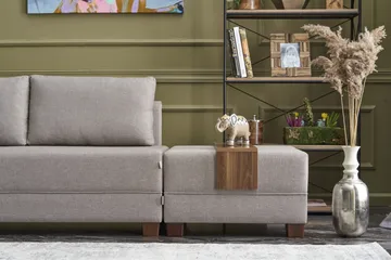 Algeria Sovesofa m. Divan 4-seters 140x190 - Krem - Møbler - Sofaer - Sovesofaer - Sovesofa divan