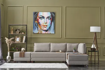 Algeria Sovesofa m. Divan 4-seters 140x190 - Krem - Møbler - Sofaer - Sovesofaer - Sovesofa divan