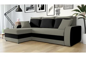 Alvared 3-seters Hjørnesovesofa Universal - Grå - Møbler - Sofaer - Sovesofaer - Sovesofa divan
