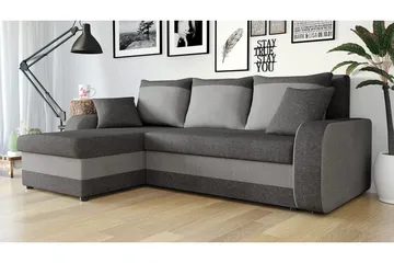 Alvared 3-seters Hjørnesovesofa Universal - Grå - Møbler - Sofaer - Sovesofaer - Sovesofa divan