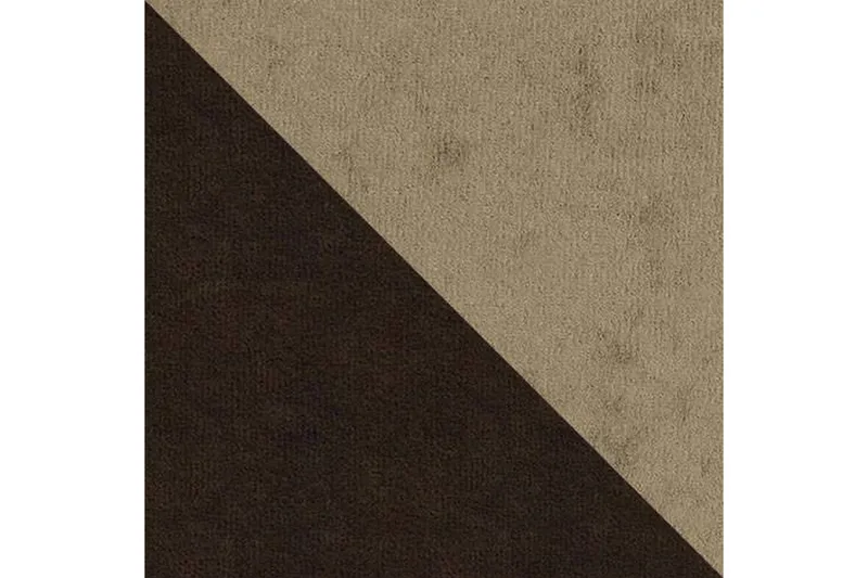 Alvared 4-seters Sovesofa med Dobbeldivan med Oppbevaring - Fløyel/Brun/Beige - Møbler - Sofaer - Sovesofaer - Sovesofa divan