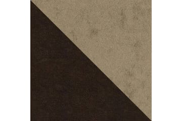 Alvared 4-seters Sovesofa med Dobbeldivan med Oppbevaring - Fløyel/Brun/Beige - Møbler - Sofaer - Sovesofaer - Sovesofa divan