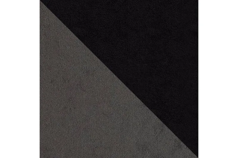 Alvared 4-seters Sovesofa med Dobbeldivan med Oppbevaring - Fløyel/Grå/Svart - Møbler - Sofaer - Sovesofaer - Sovesofa divan