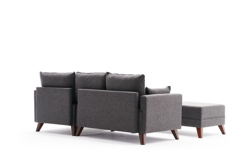 Antigua Mini Sovesofa med Divan Høyre - Antrasitt/Brun - Møbler - Sofaer - Sovesofaer - Sovesofa divan