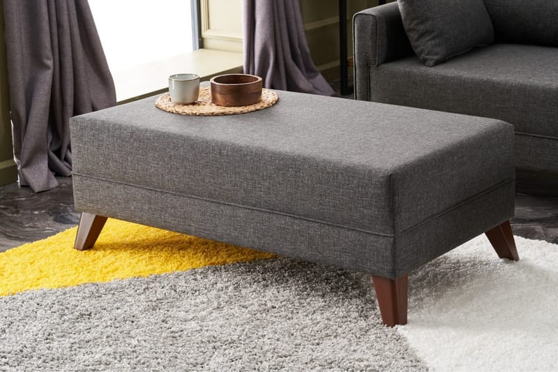 Antigua Mini Sovesofa med Divan Høyre - Antrasitt/Brun - Møbler - Sofaer - Sovesofaer - Sovesofa divan