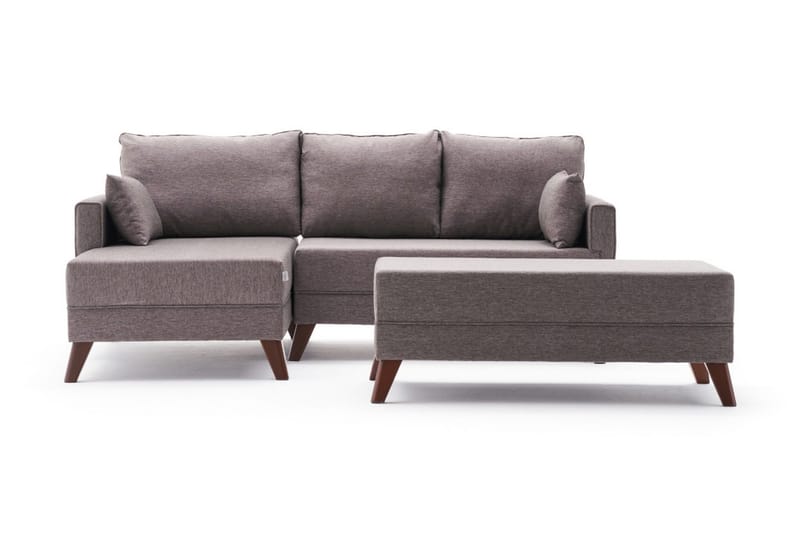 Antigua Mini Sovesofa med Divan Venstre, Brun