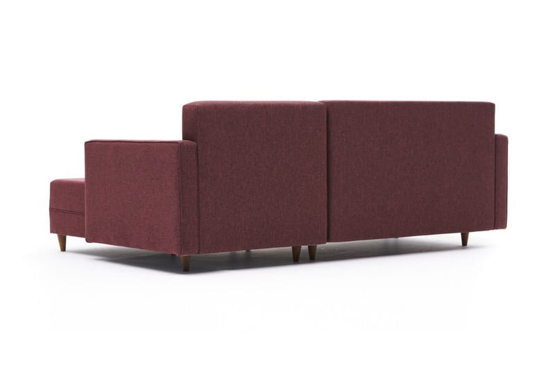 Aydama Sovesofa m. Divan 4-seters 192x135 - Rød - Møbler - Sofaer - Sovesofaer - Sovesofa divan