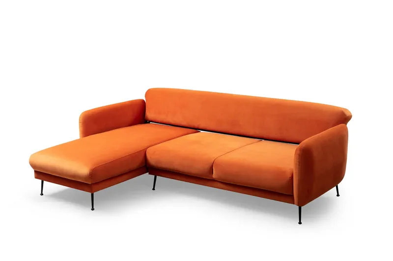 Azeriah Sovesofa med Divan Venstre - Oransje - Møbler - Sofaer - Sovesofaer - Sovesofa divan