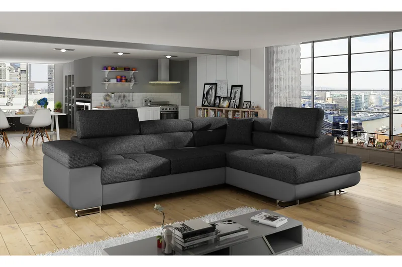 Bobis Sovesofa med Sjeselong Høyre, Grå