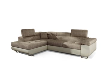 Bobis Sovesofa med Sjeselong Venstre - Beige - Møbler - Sofaer - Sovesofaer - Sovesofa divan