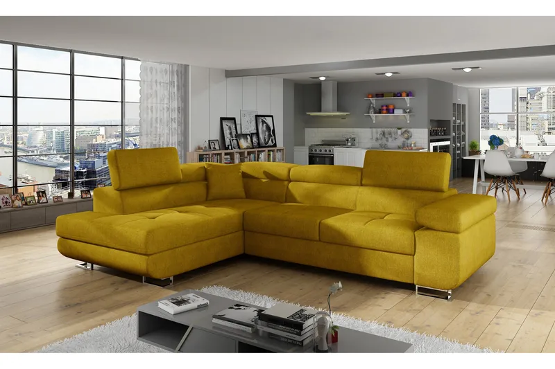 Bobis Sovesofa med Sjeselong Venstre, Gul
