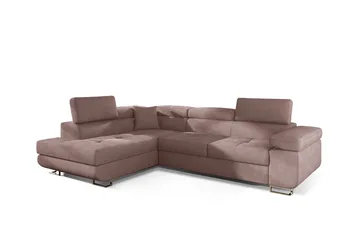 Bobis Sovesofa med Sjeselong Venstre - Rosa - Møbler - Sofaer - Sovesofaer - Sovesofa divan