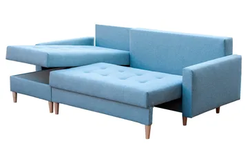 Bodo Divansovesofa 222x140x90 cm - Grå - Møbler - Sofaer - Sovesofaer - Sovesofa divan