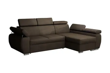 Boston Hjørnesofa Høyre - Brun - Møbler - Sofaer - Sovesofaer - Sovesofa divan
