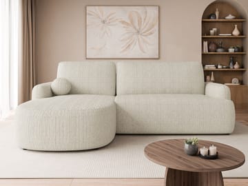 Branrel 3-seters sofa med divan - beige - Møbler - Sofaer - Sovesofaer - Sovesofa divan
