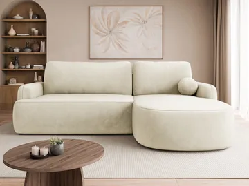 Branrel 3-seters sofa med divan - beige - Møbler - Sofaer - Sovesofaer - Sovesofa divan