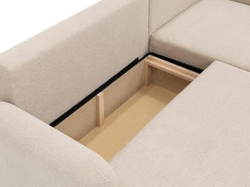 Branrel 3-seters sofa med divan - Svart - Møbler - Sofaer - Sovesofaer - Sovesofa divan