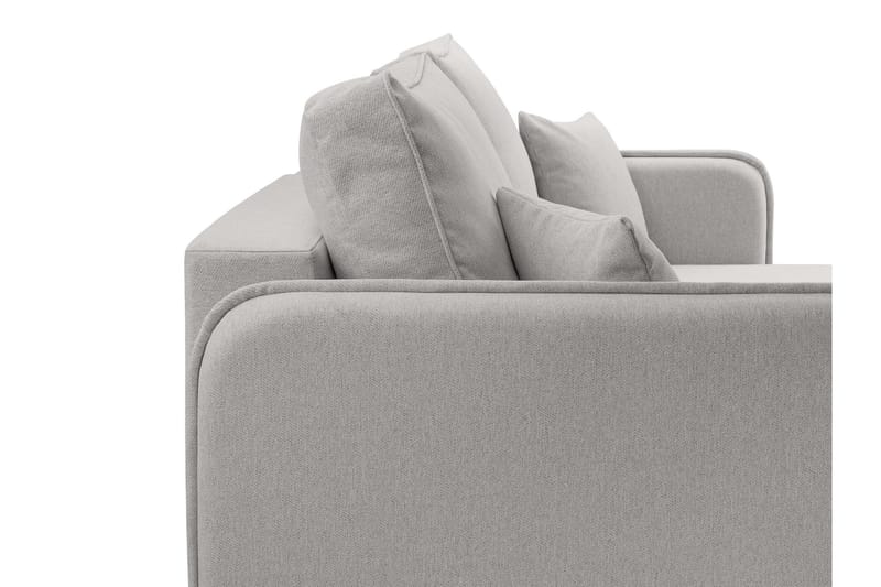 Chandru Sovesofa med Sjeselong 3-seter i Plysj - Gul - Møbler - Sofaer - Sovesofaer - Sovesofa divan