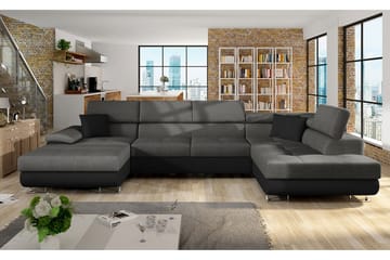 Cotere Hjørnesofa Høyre - Svart - Møbler - Sofaer - Sovesofaer - Sovesofa divan