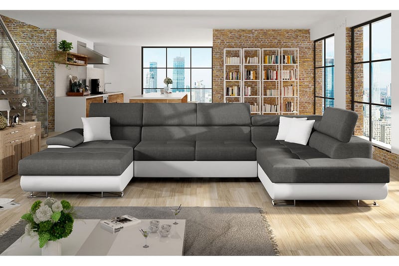 Cotere Hjørnesofa Høyre - Svart - Møbler - Sofaer - Sovesofaer - Sovesofa divan