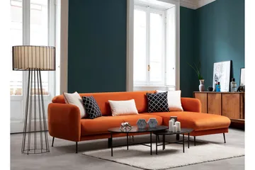 Crivaro Sovesofa med Divan Høyre - Oransje - Møbler - Sofaer - Sovesofaer - Sovesofa divan
