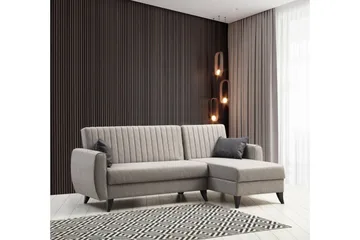 Dalima Sovesofa med Sjeselong 3-seter - Lys grå - Møbler - Sofaer - Sovesofaer - Sovesofa divan