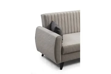 Dalima Sovesofa med Sjeselong 3-seter - Lys grå - Møbler - Sofaer - Sovesofaer - Sovesofa divan