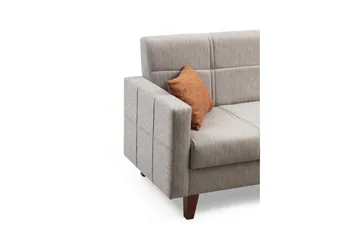 Darcia Sovesofa med Sjeselong 3-seter - Lys grå - Møbler - Sofaer - Sovesofaer - Sovesofa divan