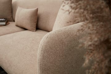 Devika Sovesofa med Sjeselong 4-seter - Beige - Møbler - Sofaer - Sovesofaer - Sovesofa divan