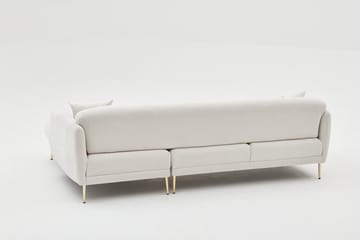 Devika Sovesofa med Sjeselong 4-seter - Lys beige - Møbler - Sofaer - Sovesofaer - Sovesofa divan