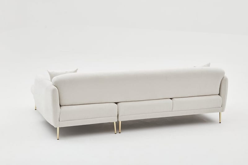 Devika Sovesofa med Sjeselong 4-seter - Lys beige - Møbler - Sofaer - Sovesofaer - Sovesofa divan
