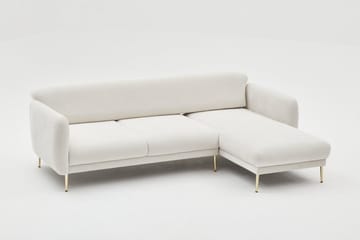 Devika Sovesofa med Sjeselong 4-seter - Lys beige - Møbler - Sofaer - Sovesofaer - Sovesofa divan