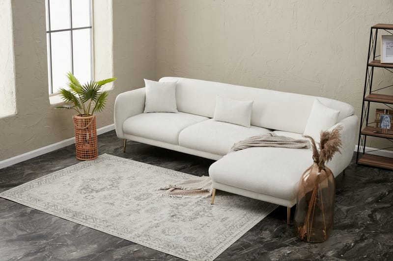 Devika Sovesofa med Sjeselong 4-seter - Lys beige - Møbler - Sofaer - Sovesofaer - Sovesofa divan