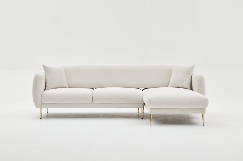 Devika Sovesofa med Sjeselong 4-seter, Lys beige