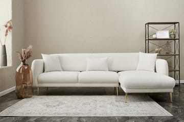 Devika Sovesofa med Sjeselong 4-seter - Lys beige - Møbler - Sofaer - Sovesofaer - Sovesofa divan