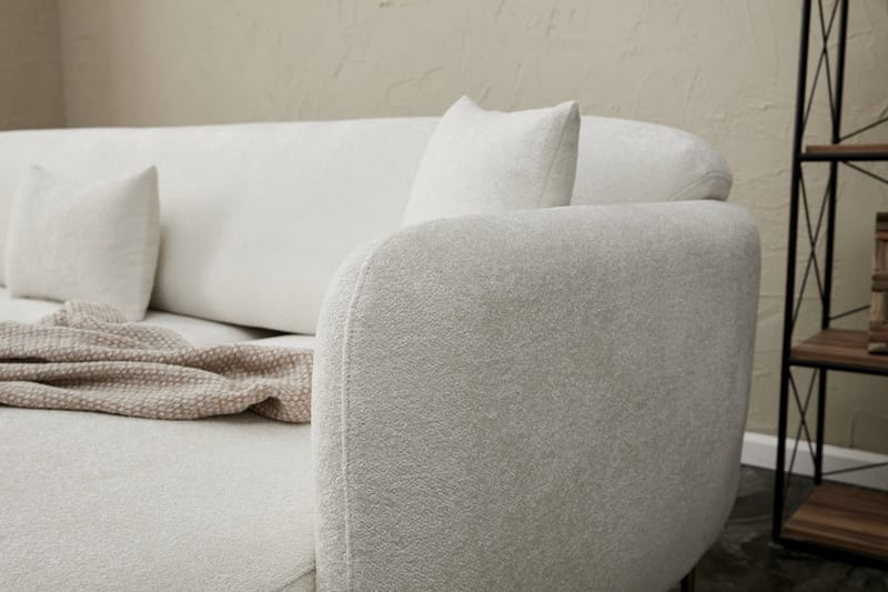 Devika Sovesofa med Sjeselong 4-seter - Lys beige - Møbler - Sofaer - Sovesofaer - Sovesofa divan
