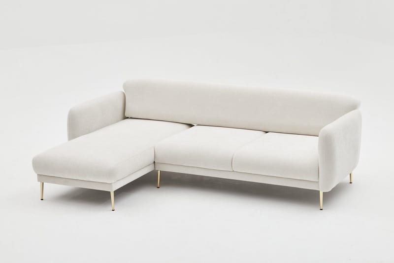 Devika Sovesofa med Sjeselong 4-seter - Lys beige - Møbler - Sofaer - Sovesofaer - Sovesofa divan