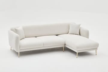 Devika Sovesofa med Sjeselong 4-seter - Lys beige - Møbler - Sofaer - Sovesofaer - Sovesofa divan