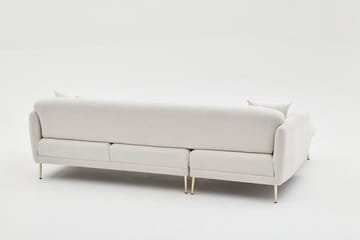 Devika Sovesofa med Sjeselong 4-seter - Lys beige - Møbler - Sofaer - Sovesofaer - Sovesofa divan