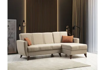 Dewan Sovesofa med Divan 3-seter - Beige - Møbler - Sofaer - Sovesofaer - Sovesofa divan