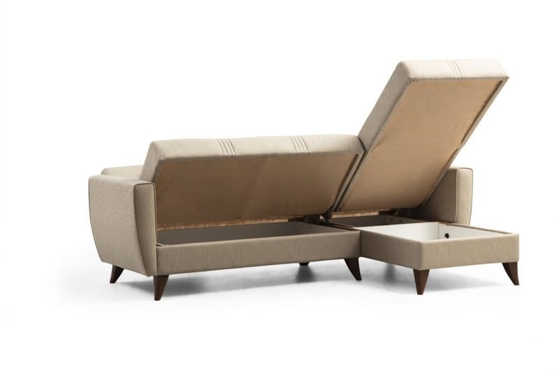 Dewan Sovesofa med Divan 3-seter - Beige - Møbler - Sofaer - Sovesofaer - Sovesofa divan