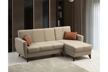 Dewan Sovesofa med Divan 3-seter - Beige - Møbler - Sofaer - Sovesofaer - Sovesofa divan