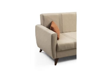 Dewan Sovesofa med Divan 3-seter - Beige - Møbler - Sofaer - Sovesofaer - Sovesofa divan