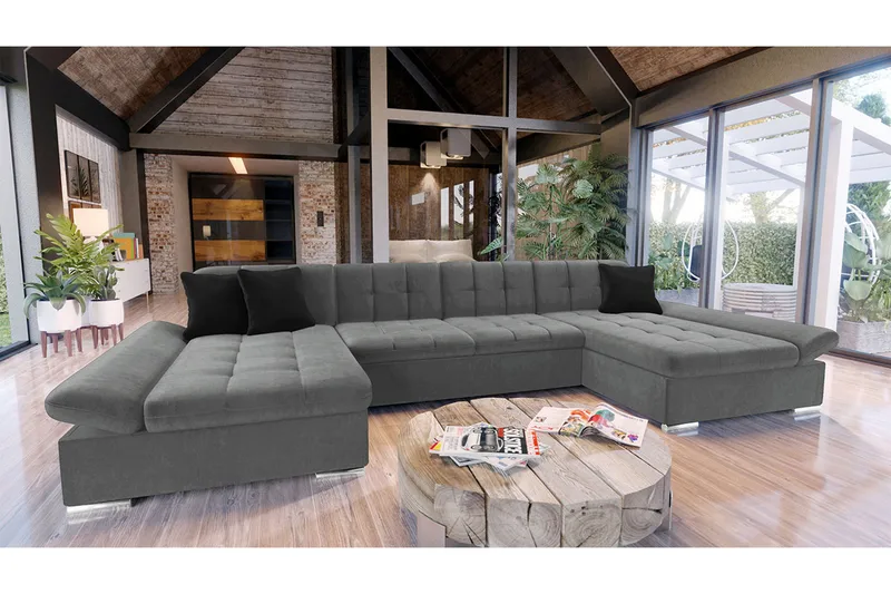 Dewitt 4-seters Hjørnesofa - Møbler - Sofaer - Sovesofaer - Sovesofa divan