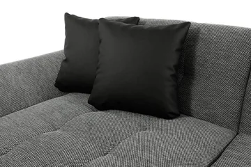 Dewitt 6-seter Hjørnesofa med Divan og Sjeselong i Fløyel - Hvit|Grå - Møbler - Sofaer - Sovesofaer - Sovesofa divan