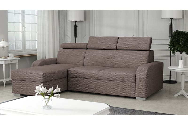 Divansofa Dung Vendbar - Brun - Sovesofa divan