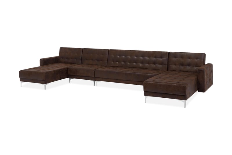 Divansovesofa brun ABERDEEN - Møbler - Sofaer - Sovesofaer - Sovesofa divan