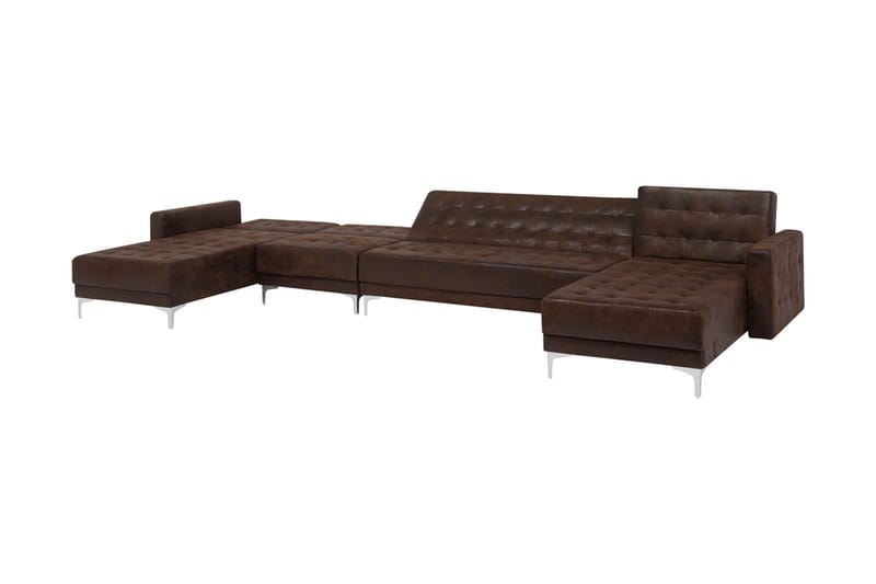 Divansovesofa brun ABERDEEN - Møbler - Sofaer - Sovesofaer - Sovesofa divan