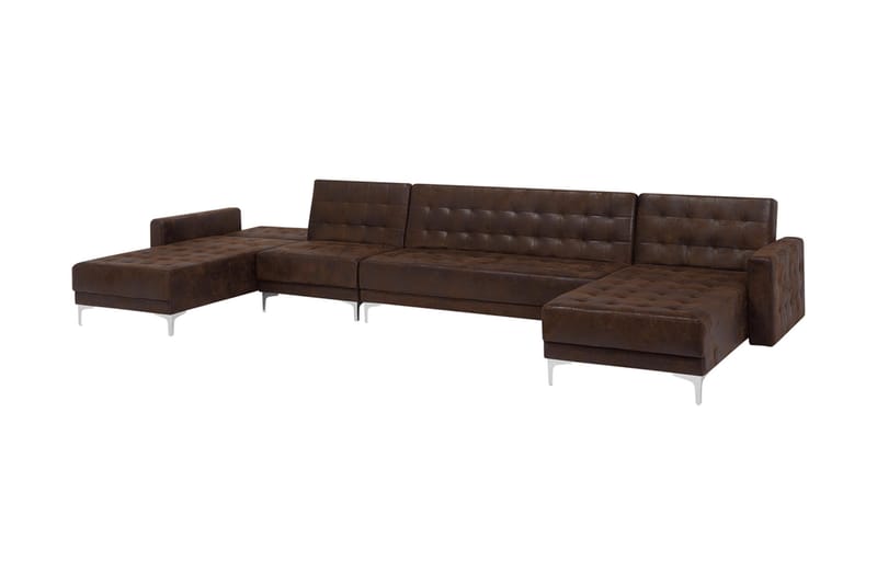 Divansovesofa brun ABERDEEN - Møbler - Sofaer - Sovesofaer - Sovesofa divan