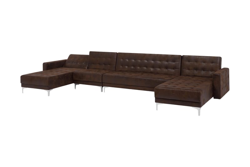 Divansovesofa brun ABERDEEN - Møbler - Sofaer - Sovesofaer - Sovesofa divan